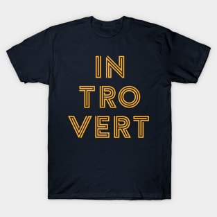 Introvert - Yellow Print T-Shirt